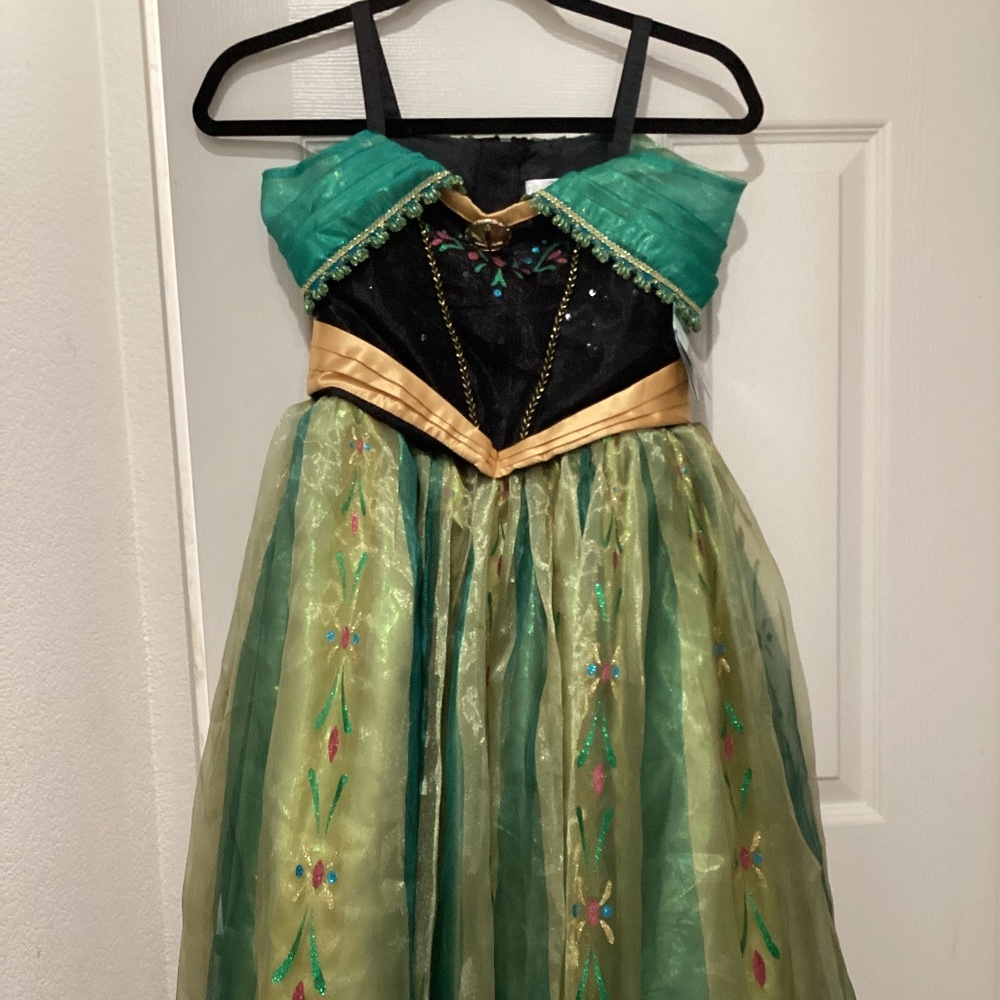 Vintage Disney Store Anna Coronation Dress Size 7-8 NWT
